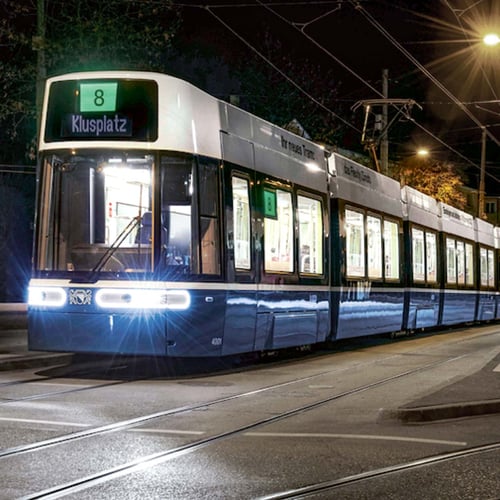 Högupplösta spårvagnsdisplayer för Zürich